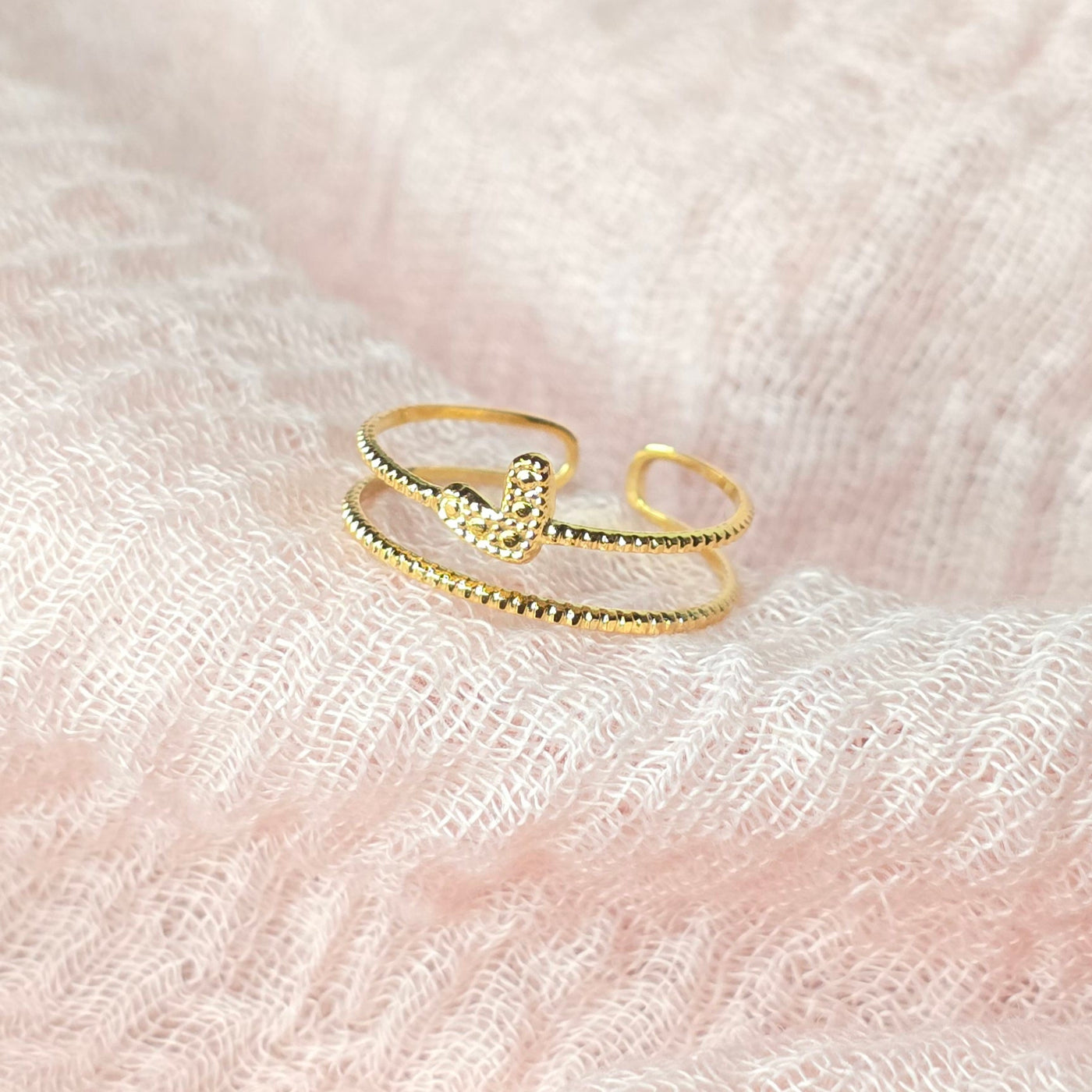 Stacked Heart Ring