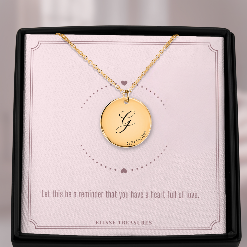 Heartfelt Initial and Name Necklace