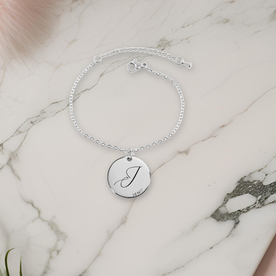 Heartfelt Initial and Name Bracelet