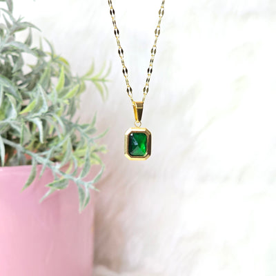 Emerald Aura Heirloom Necklace Elisse Treasures