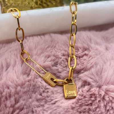 Everlasting Love Lock Pendant Necklace Elisse Treasures