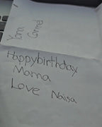 Handwriting on paper