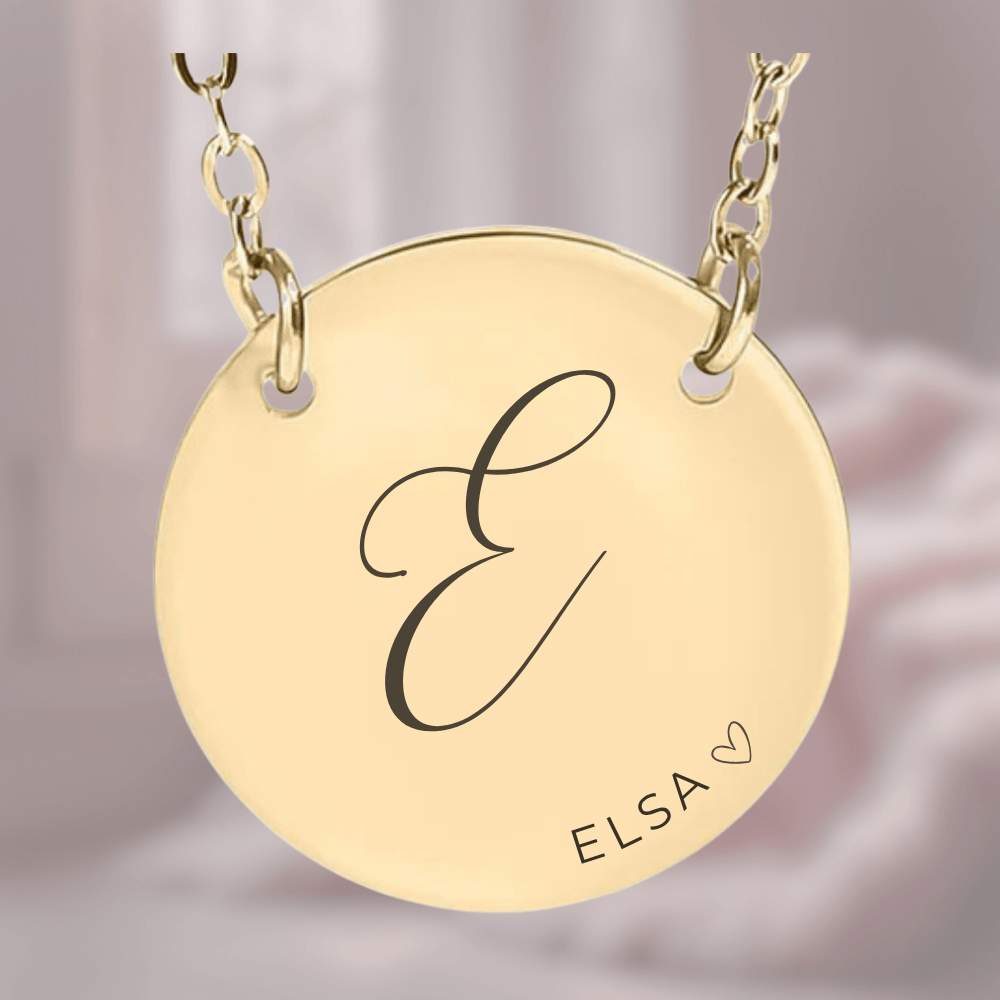 Heartfelt Initial and Name Necklace