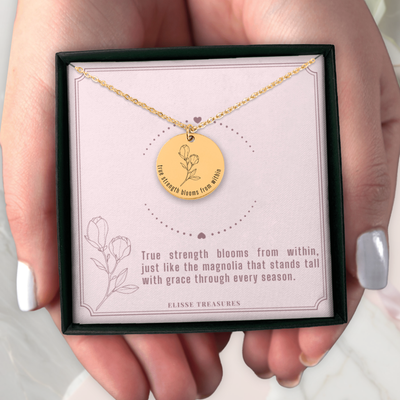 Magnolia of Strength Necklace