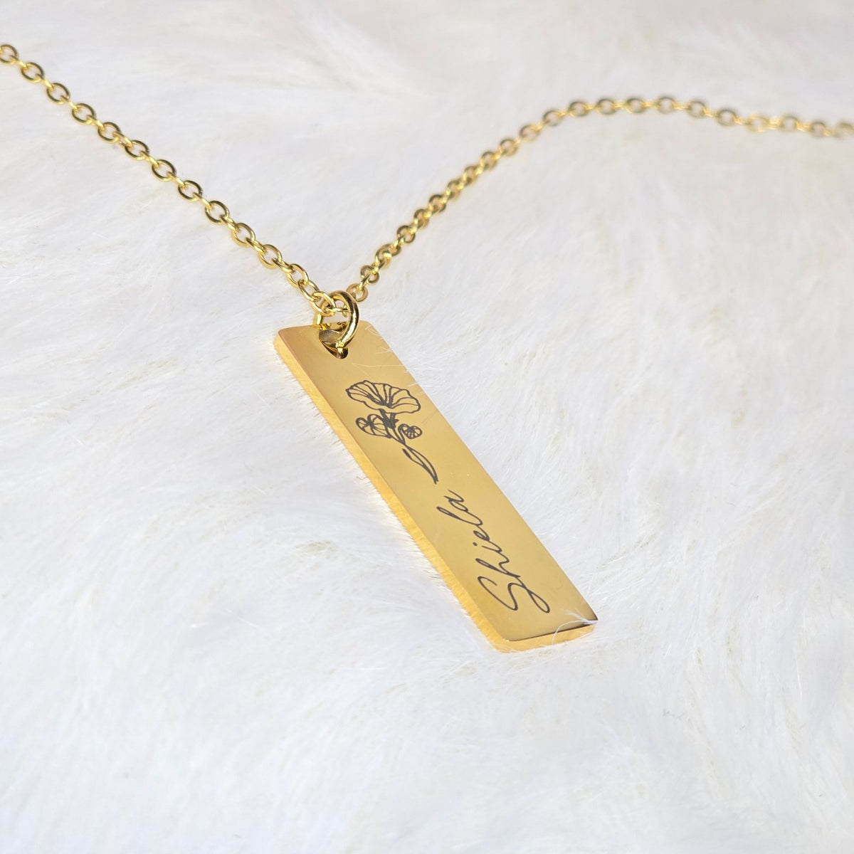 Birth Flower Necklace - September - Elisse Treasures - Necklaces - Elisse Treasures