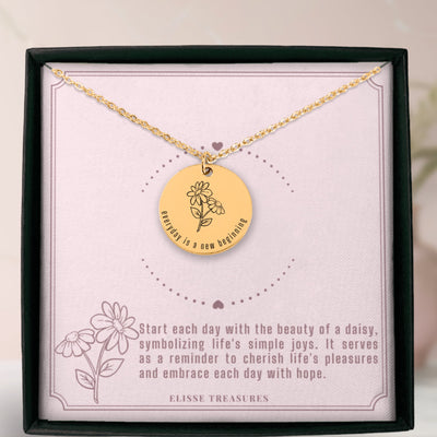 Daisy of Hope Necklace - Elisse Treasures - Necklaces - Elisse Treasures