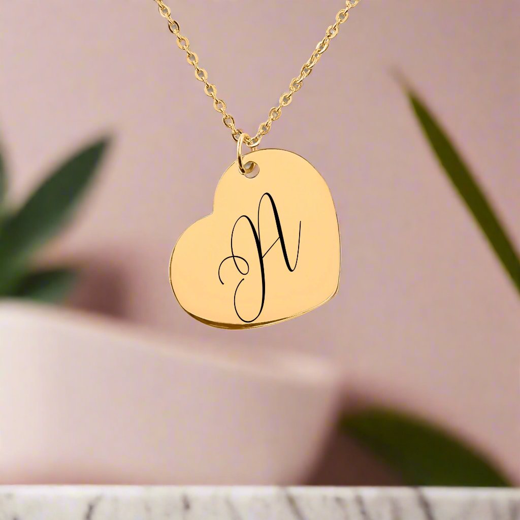 Initial Heart Necklace