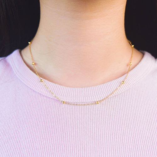 Gilded Strand Necklace - Elisse Treasures - Necklaces - Elisse Treasures