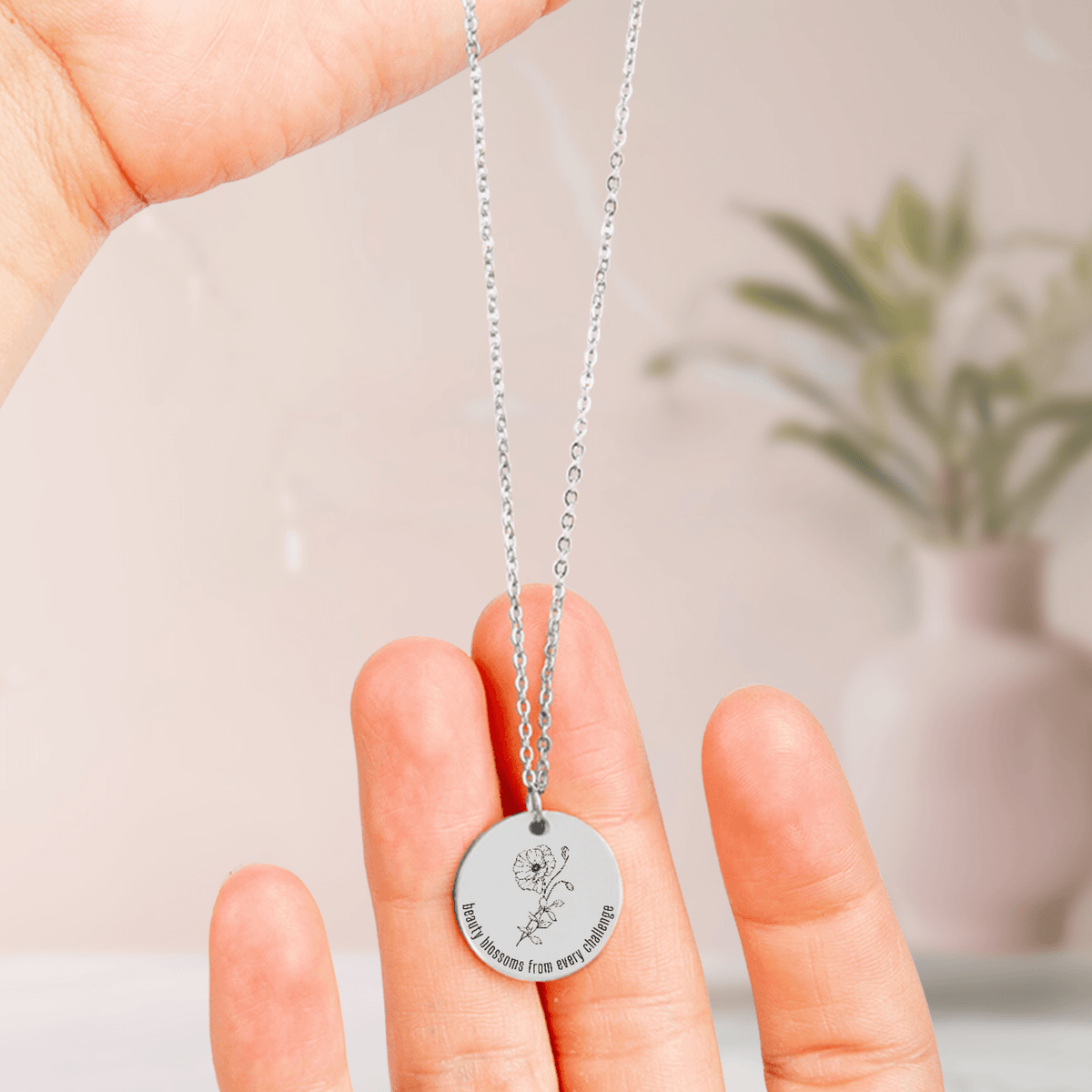 Poppy of Resilience Necklace - Elisse Treasures - Necklaces - Elisse Treasures