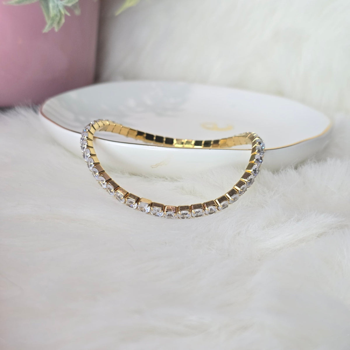 Zircon Tennis Stretch Bracelet - Elisse Treasures - Jewelry - Elisse Treasures