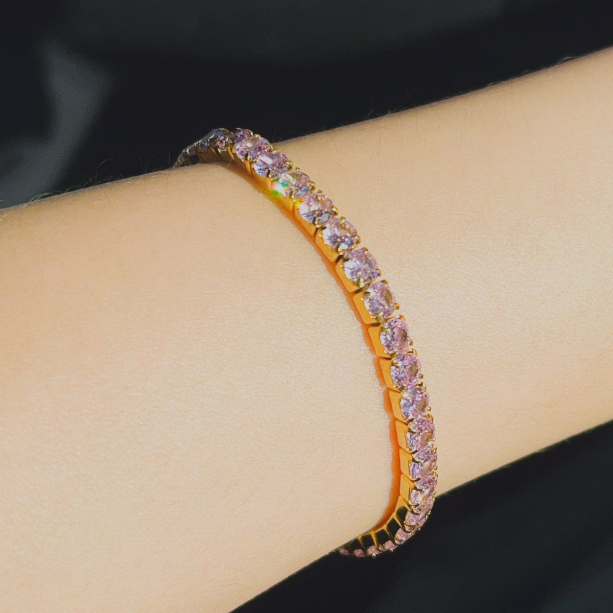 Zircon Tennis Stretch Bracelet - Elisse Treasures - Jewelry - Elisse Treasures